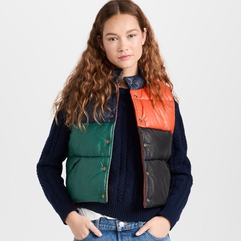 Clare V Emile Coloblock Vest - Picture 5 of 11